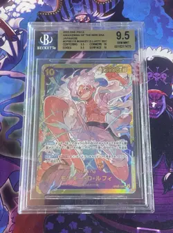 Monkey D Luffy OP05-119 Awakening of the New Era SEC JPN One Piece Foil BGS 9.5 - Image 1
