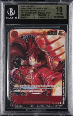 2023 ONE PIECE AWAKENING OF THE NEW ERA - 1ST ANV SPECIAL MONKEY D LUFFY BGS 10 - Image 1