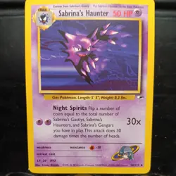 Sabrina's Gengar 29/132 Gym Challenge Pokemon TCG WOTC - Image 4