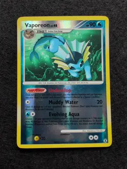 Vaporeon 34/111 Reverse Holo Rising Rivals 2009 Nintendo Pokemon Card - Image 1