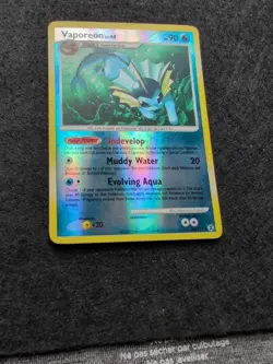 Vaporeon 34/111 Reverse Holo Rising Rivals 2009 Nintendo Pokemon Card - Image 4