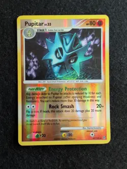 Pupitar 47/100 Stormfront TCG Pokemon Card TCG Nintendo Reverse Holo Uncommon Lp - Image 1