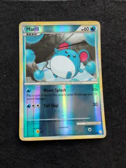 Marill 74/123 2010 HeartGold & SoulSilver Pokemon Card Reverse Holo Common - Image 1
