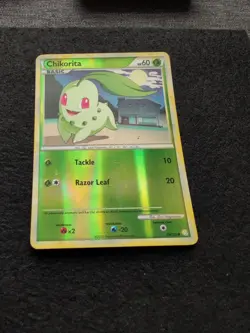 Chikorita 59/123 2010 HeartGold SoulSilver Pokemon Card TCG Reverse Holo - Image 5