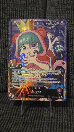 One Piece Sugar OP10-003 Parallel Alt Art Leader Royal Blood Card Game - Image 1