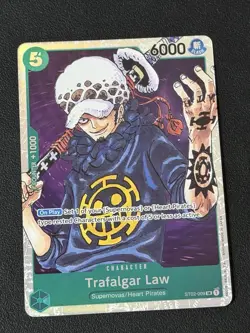 One Piece CCG Trafalgar Law ST02-009 Starter Deck Pre Errata English Card - Image 1