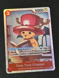 Tony Tony.Chopper OP08-007 Super Rare English Two Legends One Piece TCG Card - Image 1
