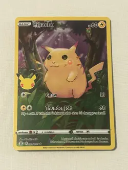 Pokemon Pikachu TCG Celebrations Card 005/025 25th Anniversary - Image 1