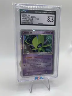 2005 CGC 8.5 Pokemon Pop Series 2 Celebi EX 17/17 Holo 22 (SWIRL!) PSA 9 - Image 2