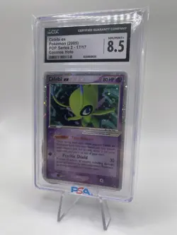 2005 CGC 8.5 Pokemon Pop Series 2 Celebi EX 17/17 Holo 22 (SWIRL!) PSA 9 - Image 3