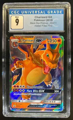 2016-19 Pokemon SM Black Star Promos Charizard #SM211 CGC 9 - Image 1