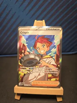 Pokemon TCG Trainer Crispin 164/142 Stellar Crown Ultra Rare Holo Card - Image 1