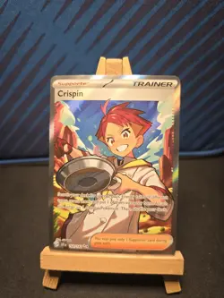 Pokemon TCG Trainer Crispin 164/142 Stellar Crown Ultra Rare Holo Card - Image 3