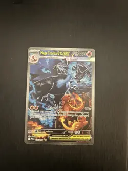 Mega Charizard X EX SIR 125/094 Phantasmal Flames Full Art Pokemon TCG NM - Image 1
