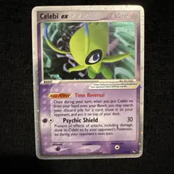 Celebi ex ULTRA RARE 17/17 Pokemon TCG Pop Series 2 Holo Foil Holographic LP - Image 1