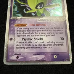 Celebi ex ULTRA RARE 17/17 Pokemon TCG Pop Series 2 Holo Foil Holographic LP - Image 2