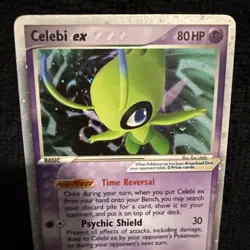 Celebi ex ULTRA RARE 17/17 Pokemon TCG Pop Series 2 Holo Foil Holographic LP - Image 3