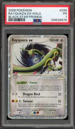 Pokemon Rayquaza ex Black Star Holo Promo #039 PSA 1 - Image 1
