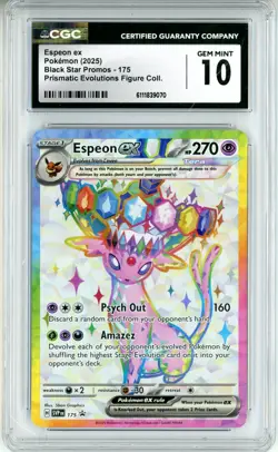 CGC GEM MINT 10 Pokemon Espeon ex SVP175 Sv: Scarlet & Violet Promo Cards Holo - Image 1
