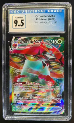 2020 Pokemon SWSH Vivid Voltage Orbeetle VM #021/185 CGC 9.5 - Image 1