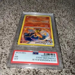 2012 Pokemon Black & White Boundaries Crossed Charizard Cosmos Holo 20/149 PSA 7 - Image 3