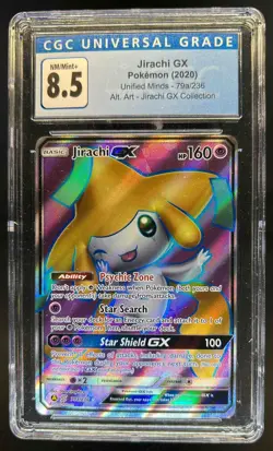 2019 Pokemon Sun & Moon Unified Minds Jirachi Promos #79a/236 CGC 8.5 - Image 1