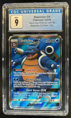 2016-19 Pokemon SM Black Star Promos Blastoise #SM189 CGC 9 - Image 1