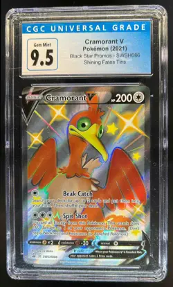 2019-2023 Pokemon SWSH Black Star Promos Cramorant V #SWSH086 CGC 9.5 - Image 1
