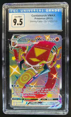 2021 Pokemon SWSH Shining Fates Centiskorch VMAX Shiny Vault SV109/SV122 CGC 9.5 - Image 1