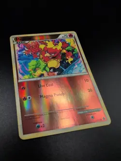 Pokemon TCG Magmar Unleashed 52/95 Reverse Holo LP - Image 3