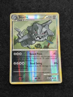 Steelix - 24/95 - Rare - Reverse Holo Pokemon HGSS - Unleashed - Image 1