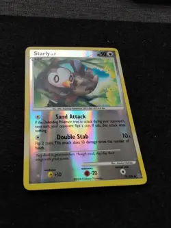 Starly - 75/100 - Reverse Holo Pokemon Stormfront LP - Image 3
