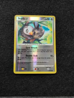 Starly - 75/100 - Reverse Holo Pokemon Stormfront LP - Image 5
