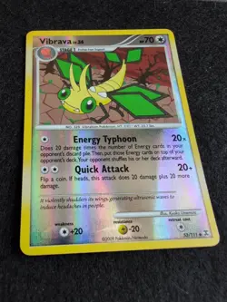 Vibrava - 53/111 - Pokemon Rising Rivals Reverse Holo Rare - Image 3
