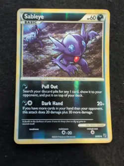 Sableye - 35/90 - Uncommon, English Pokemon Undaunted Reverse Holo - Image 1
