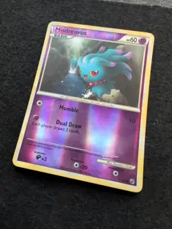 Pokemon TCG Misdreavus HS-Undaunted 57/90 Reverse Holo Common - Image 3