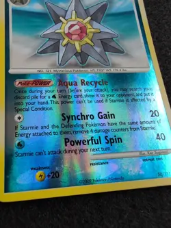 Pokemon - Starmie 50/111 Reverse Holo Platinum Rising Rivals - Image 4