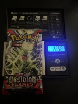 VERY HEAVY! 22.58 Gram Obsidian Flames Pokemon TCG Factory Sealed Booster Pack! - Image 1