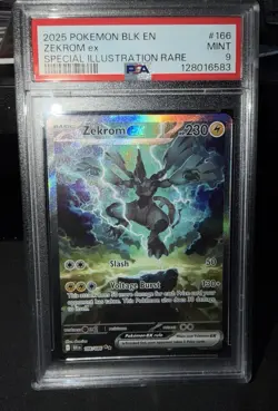 Pokemon TCG Zekrom EX Black Bolt 166/086 PSA 9 - Image 1