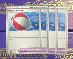 4x Big Air Balloon 155/165 Pokemon Scarlet & Violet 151 TCG Trainer Playset - Image 1