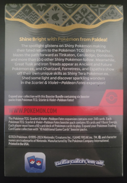 Pokemon TCG Scarlet And Violet Series Paldean Fates Booster Bundle Box Sealed - Image 2