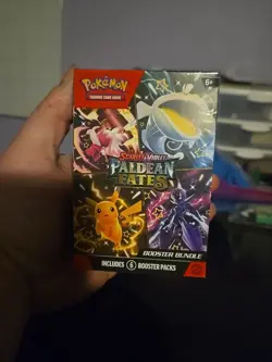 Paldean Fates Scarlet & Violet Pokemon TCG Booster Bundle 6 Packs Sealed - Image 1