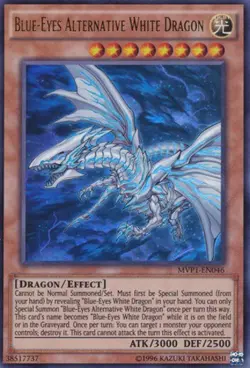 Yugioh! MP Blue-Eyes Alternative White Dragon - MVP1-EN046 - Ultra Rare - Unlimi - Image 1