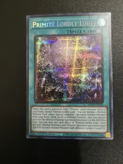 Yugioh! Mega Tins 2025 1x PScR Primite Lordly Lode - Image 1