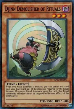 Djinn Demolisher of Rituals - AP07-EN006 - Super Rare - Unlimited Edition x3 - N - Image 1