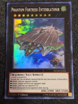 Yu-Gi-Oh! Phantom Fortress Enterblathnir INCH-EN052 1st Edition Super VLP - Image 1