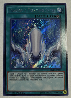 YuGiOh Dragon's Fighting Spirit MVP1-ENS07 Secret Rare 1st Edition NM - Image 1