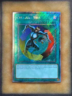 Yugioh Creature Swap RA03-EN120 Platinum Secret Rare 1st Ed NM - Image 1