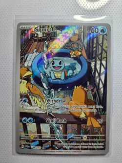 Squirtle - 148/142 - Illustration Rare - Stellar Crown - Pokemon Card - NM/M - Image 1