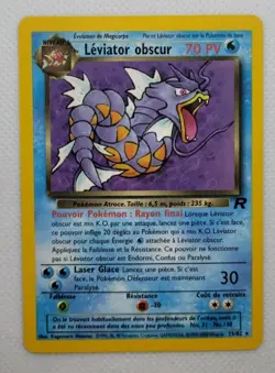 Carte Pokemon Leviator obscur 25/82 Team Rocket ED2 Wizards 2001 FR NEAR MINT - Image 1